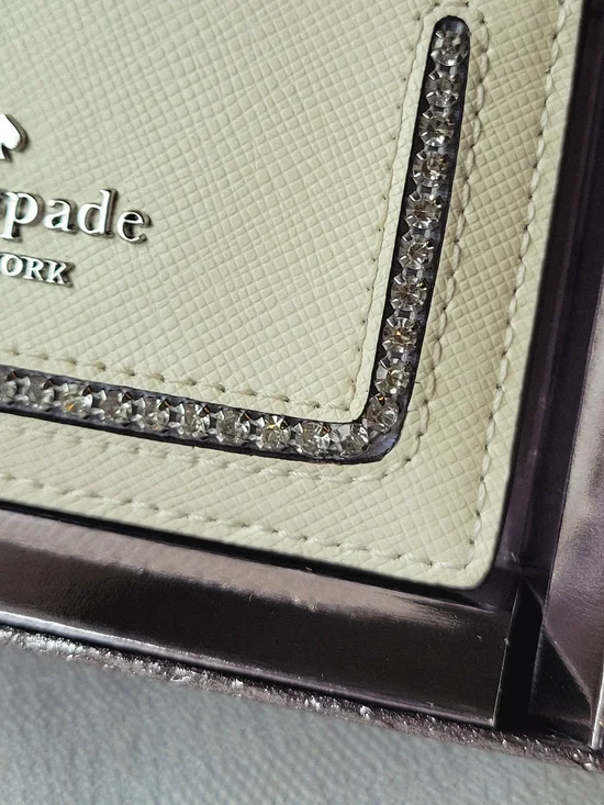 kate spade Madison Cardholder with Crystal Inlay in Meringue Multi - Picture 4 of 5